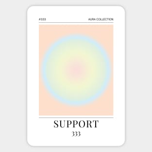 Angel Number 333 Gradient Aura Sticker